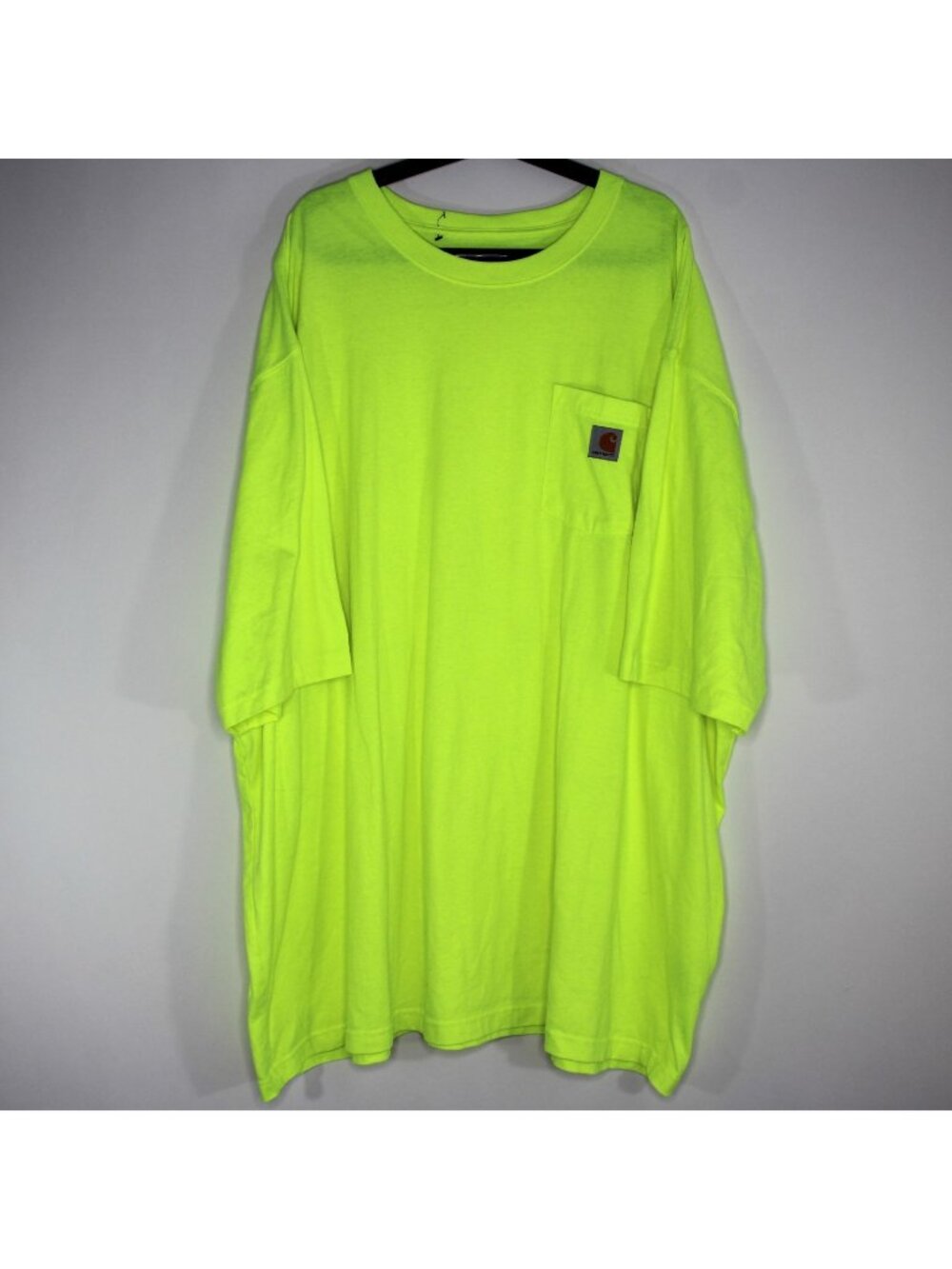 Carhartt Mens 5XL Neon Safety Visibility Workwear Work Pocket T-Shirt A1772
